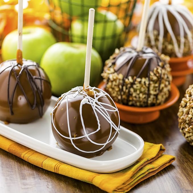 Minisland Premium 7 Inch Bamboo Skewers 5mm Thick Long Semi-point Caramel Candy Apple Corn Dog Sticks 100 Counts-MSL169