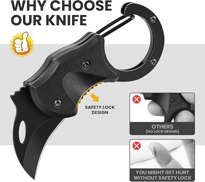 2 Pack Small Pocket Knife Gifts for Men & Women, Folding Box Cutter, Birthday & Christmas Stocking Stuffers Gifts Idea for Wife Husband Dad Mom (Black & Red)