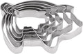 Pig Cookie Cutters Set, Stainless Steel Sandwiches Cutters Biscuit Molds for Kids,5pcs Sturdy Cutters for Cookies,Sandwiches,Small to Large Size, 1.37 to 4.52 inches
