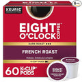 Eight O'Clock Coffee French Roast, Single-Serve Coffee K-Cup Pods, Dark Roast, 60 Count