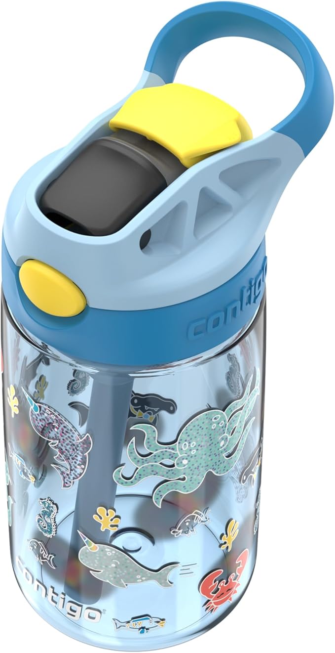 Contigo Kids Water Bottle with Redesigned AUTOSPOUT Straw, 14 oz