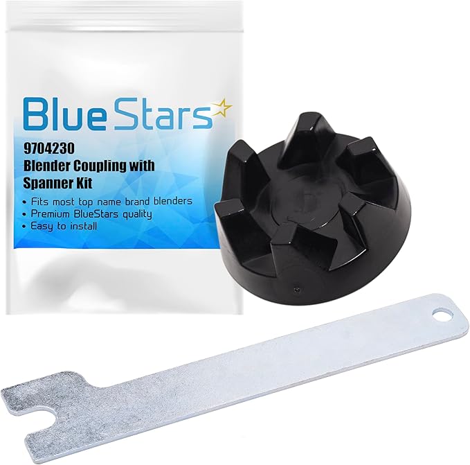 Ultra Durable 9704230 Blender Drive Coupler with Spanner Kit Replacement Parts by BlueStars Easy to Install Exact Fit for KitchenAid KSB5WH KSB5 KSB3 Blenders Replaces WP9704230VP WP9704230