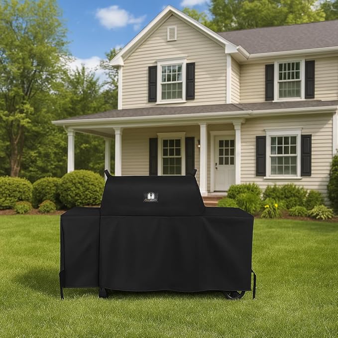 SUPJOYES Grill Cover for Traeger Grills BAC776 Woodridge Pro and Woodridge Elite, Heavy Duty Waterproof Full-Length All Weather Grill Accessory