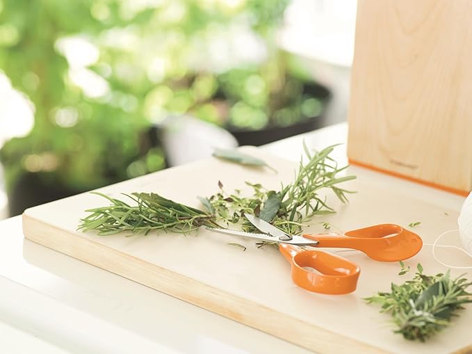Fiskars Kitchen Scissors, Total Length: 18 cm, Quality Steel/Synthetic Material, Classic, 1000819