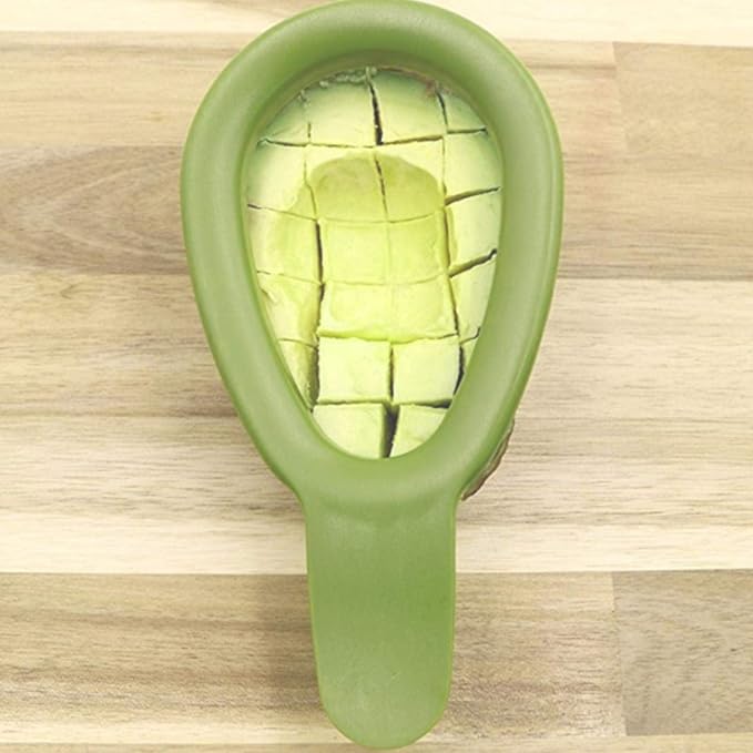 Avocado Cuber Tool, Stainless Steel Avocado Slicer Cutter Salad Tools Kitchen Gadget