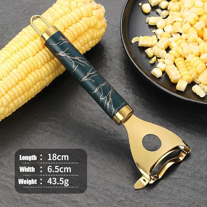 Latest Corn Peeler | Long-Handle Stainless Steel Kernel Remover | Fast, Labor-Saving & Safe | Easy-Clean Tool for Home, Restaurants & BBQs (CK-A(1Pcs))