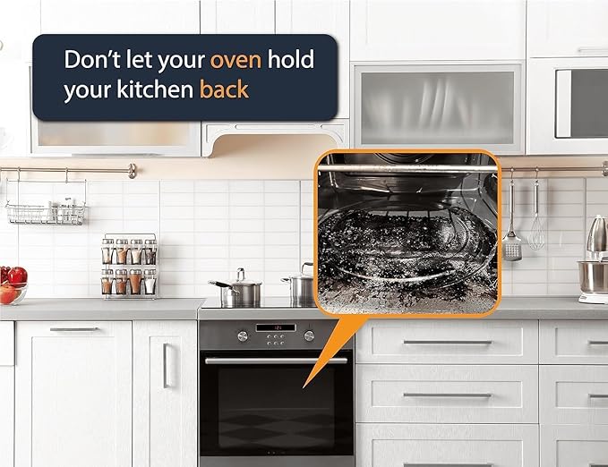 Oven Liners for Bottom of Oven - 2 Pack Large Heavy Duty Mats, 17”x25” Non-Stick Reusable Liner for Electric, Gas, Toasters, Grills - BPA & PFOA Free Kitchen Accessory to Keep It Clean (Silver)