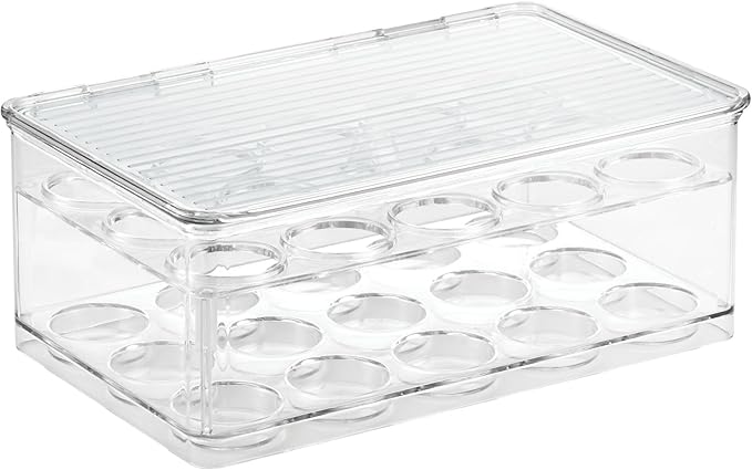 iDesign Stackable Coffee Pod Holder for K-Cup Pods - 29 K-Cup Capacity - Set of 2 - Clear