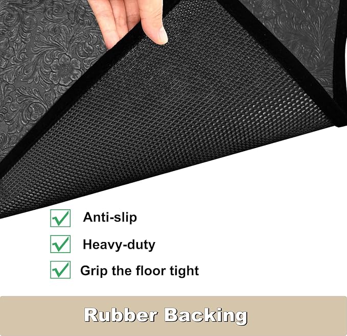 BBQ Grill Mat for Outdoor Grill, 65 x 51 inches Heavy Duty Thickened Under Grill Mats, Oil-Proof Waterproof Floor Protector for Deck and Patio
