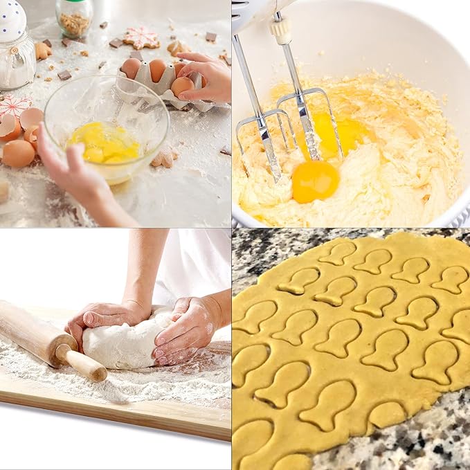 Fish Cookie Cutters Set,Cat food mold,Stainless Steel Sandwiches Cutters Biscuit Molds for Kids,5pcs Sturdy Cutters for Cookies,Sandwiches,Small to Large Size of 1.57",2.05",2.64",3.43",4.13".