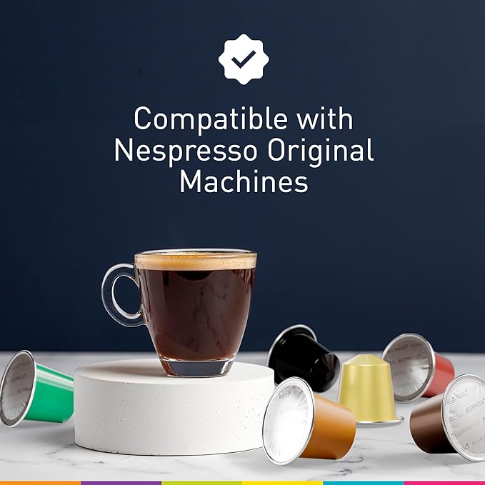 Bestpresso Coffee for Nespresso Original Machine 120 pods Certified Genuine Espresso Chocolate Blend (Medium Intensity) Pods Compatible with Nespresso Original 60 Days Satisfaction Guarantee