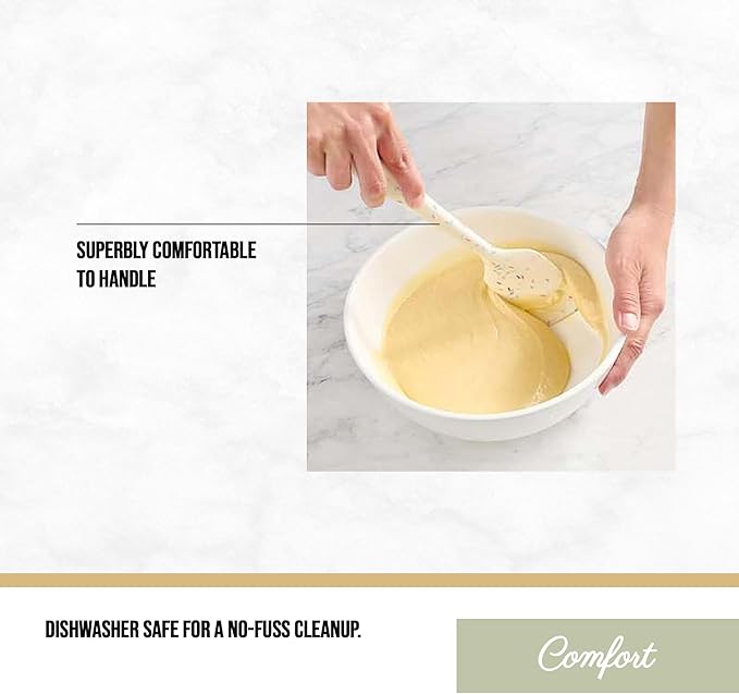 Trudeau Confetti Silicone Utensil Set – 11" Spatula, 11" Spoonula & 8" Small – Reinforced hybrid flexible silicone, BPA-free, heat resistant to 428°F, ergonomic & dishwasher safe.