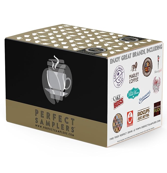 Flavored Decaf Coffee Pods Variety Pack Compatible with Keurig K Cups Brewers, 80 Count, Assorted Decaffeinated Flavored Coffee Sampler
