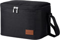 Aosbos Insulated Lunch Box for Men Women Leakproof Cooler Bag Reusable Lunch Tote Bag Adult Lunch Pail Thermal Lunch Boxes Bento Lunch Box Bag 7.5L Black