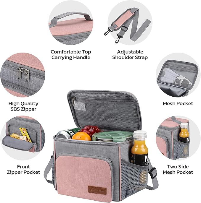 Maelstrom Lunch Box for Men,Insulated Lunch Bag Women/Men,Leakproof Lunch Cooler Bag, Lunch Tote Bag