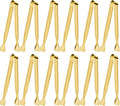 Serving Tongs, Anytrp 12-Packs Stainless Steel Sugar Tongs, 5.3inch Small Tong Kitchen Appetizers Tong for Serving Food, Buffets, Coffee Bar, Tea Party, Desserts Party and Ice Bucket