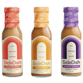 SideDish Salad Dressing Variety Pack (Pack of 3) – Chipotle Ranch, Creamy Sesame, Honey Dijon Made w/Avocado Oil – Healthy, Dairy & Gluten Free Cooking Sauces – Whole30 Dressing for Dips, Sauces