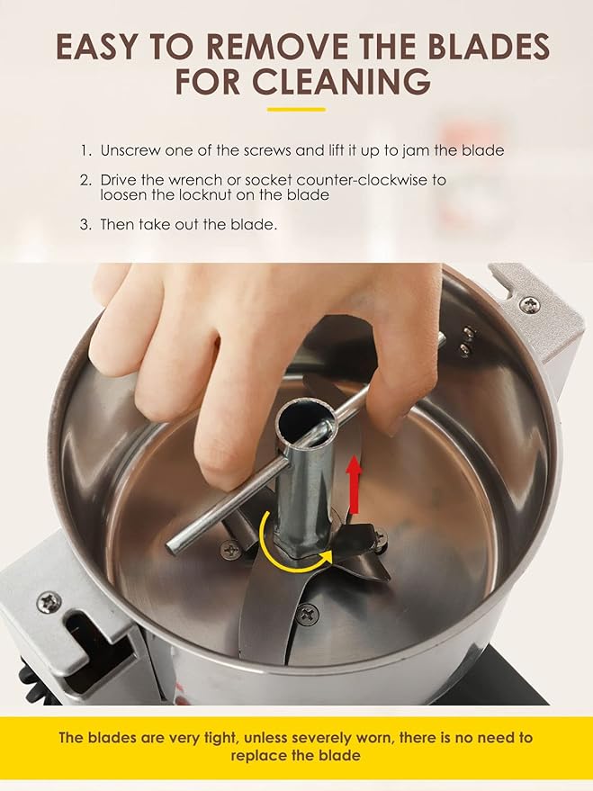 CGOLDENWALL 2500g Electric Grain Grinder Mill Safety Upgraded 3600W High-speed Spice Herb Grinder Commercial Superfine Machine Dry Cereals Pulverizer CE 110V (2500g Swing Type)