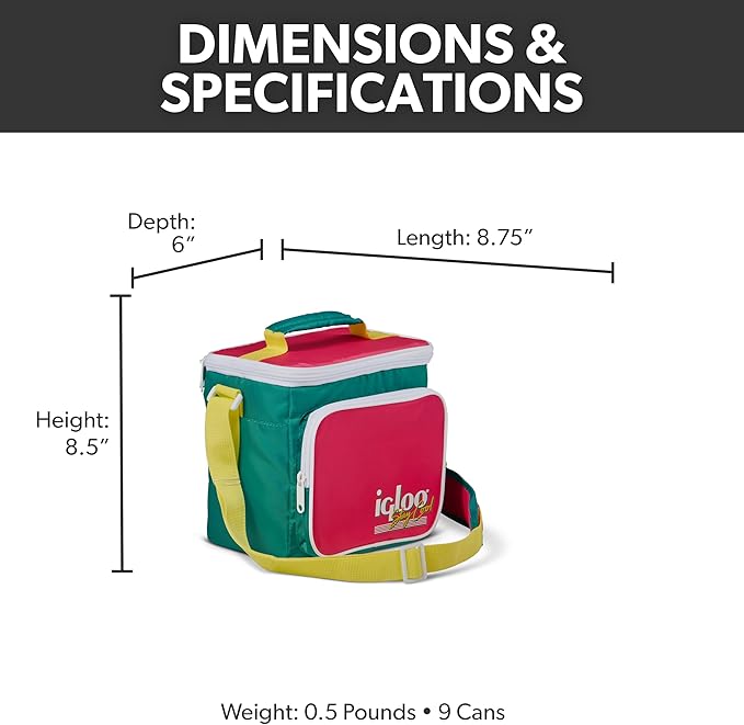 Igloo Retro Square Lunch Bag Cooler