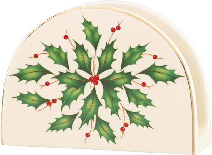 Lenox 870004 Hosting The Holidays Napkin Holder, Christmas