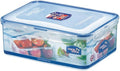 LOCK & LOCK Easy Essentials Food Storage lids/Airtight containers, BPA Free, Rectangle-88 oz-for Rice, Clear
