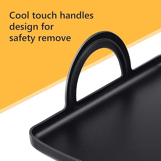 Feekoon Griddle Plate Compatible with Ninja Foodi Grill with Air Fryer (Compatible with Model AG300 AG300C AG301 AG301C AG302 AG400 IG301A), Durable Aluminum Griddle, Multifunctional Oven Grill Plate