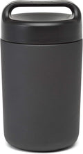 Goodful Stainless Steel Food Jar, Double Wall Vacuum Sealed Insulated Food Storage Container with Carry Handle Lid, 16-Ounce, Gray