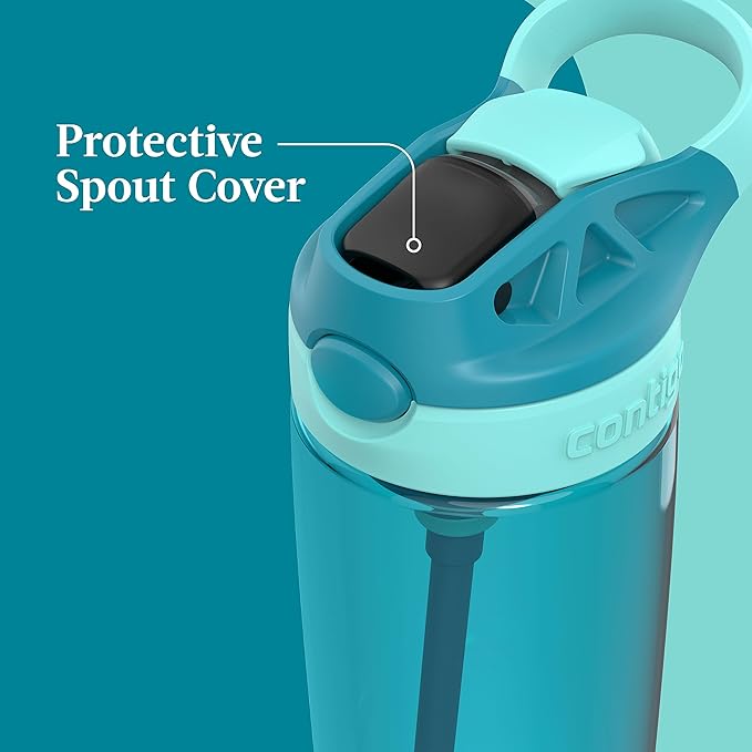 Contigo Aubrey Leak-Proof Spill-Proof Water Bottle 20oz Juniper Jade