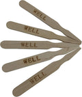 KingSeal 500 Count 3.5 Inch Natural Birch Wood Steak Markers, Heat Stamped, Well, Eco Friendly, Bulk Pack - 1 Box of 500