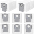 8 Pack Dust Bags Compatible With Roborock Q Revo Qrevo S Qrevo MaxV Qrevo Pro Qrevo Curv Qrevo Edge Qrevo Slim Qrevo Master S8 MaxV Ultra S8 Max Ultra Robot Vacuum Bags Disposable Bag Accessory