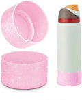 2 PCS Glitter Silicone Boot for Owala Water Bottle, Anti-Slip Protective Sleeve for FreeSip/Twist/Flip Stainless Steel Water Bottles Accessories