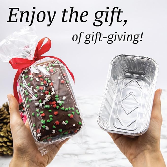Spare Essentials (35 Pack) 1 Lb Aluminum Foil Mini Loaf Pans - Foil Bread Pans for Baking - Perfect to Bake Individual Bread Loaves, Cakes & Meat - 1 Pound Aluminum Loaf Pans - 6 x 3.5 x 2 Inches