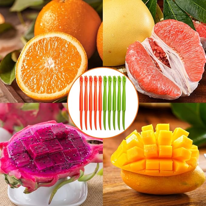 50Pcs Orange Peeler Tool，Citrus Peeler， Plastic Fruit Cutter，Lemon Citrus Peel Cutter，Kitchen Accessories，Kitchen Gadgets