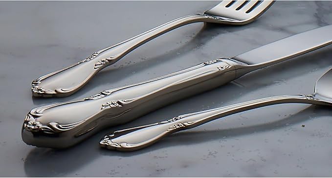 Oneida Chateau Fine Flatware Dinner Forks, Set of 4, 18/10 Stainless Steel, 2610004A