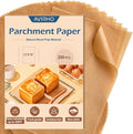 Parchment Paper Baking Sheets, 12 x 16 Inch, 200Pcs Precut Non-Stick Baking Parchment Sheets for Baking, Cooking, Grilling, Air Fryer and Steaming, Holiday Unbleached Paper Liners Fits for Half Sheets