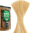 100 Pcs Natural Bamboo Skewers, Wooden Skewers for Appetizers, Fruit, Kebabs, Grilling Barbecue, Mini Burger, Sausage, Cocktail, Long Toothpicks, Food Sticks Natural