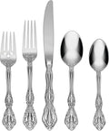 Oneida 2765045AL20 Michelangelo 45 Piece Fine Flatware Set, Service For 8