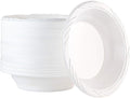 PLASTICPRO 50 Count Disposable 18 ounce White Plastic Soup Bowls