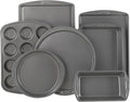 GoodCook Everyday 7-Piece Non-Stick Bakeware Set – 2 Cookie Sheet Pans, Round Cake Pan, Loaf Pan, Pizza Pan, Bake & Roast Pan, 12-Cup Muffin Pan - Baking Supplies, Baking Pans Set