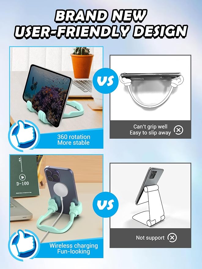 Stocking Stuffers for Men Women Teens Kids Gifts for Men Christmas: Thumbs Up Lazy Phone Stand Holder Funny Gadgets Teenage Boys Girls Dad Father Mother Mom Husband Wife Adults Who Have Everything