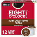 Eight O'Clock Coffee Colombian Peaks Keurig Single-Serve K-Cup Pods, Medium Roast Coffee, 72 Count