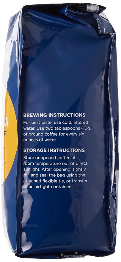 Amazon Fresh, Rwanda Whole Bean Coffee, Light Roast, 12 Ounce (Pack of 3)