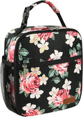 Femuar Lunch Box for Men Women Adults Small Lunch Bag for Office Work Picnic - Reusable Portable Lunchbox, Penoy Flower