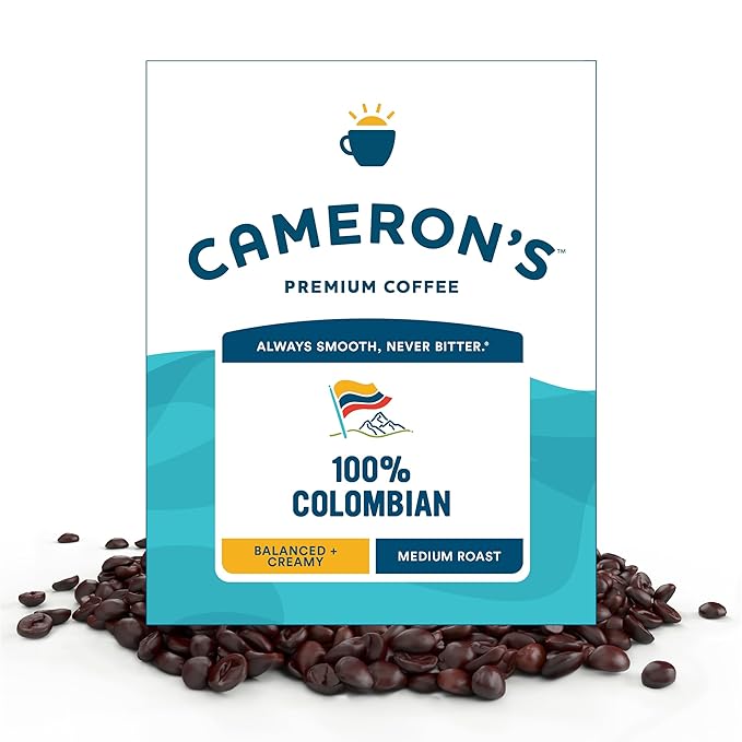 Cameron's Coffee Roasted Whole Bean Coffee, 100% Colombian, 4 Pound