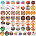 Crazy Cups Variety Pack, Single Serve Pods for Keurig K-Cup, Assorted Flavors like Espresso, Dark Roast, Breakfast Blend, Coffee, 50 Count(Pack of 1)