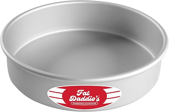 Fat Daddio's Anodized Aluminum Round Cake Pan, 8 x 2 Inch
