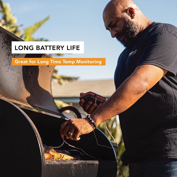 ChefsTemp Quad XPro Wireless Meat Thermometer, 1000FT Long-Range BBQ Alarm, Professional Min/Max Temp Dashboard Display, 4 Probes for Grilling and Smoking Kitchen Food Cooking