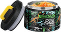 MAISON HUIS 8oz Soup Thermo Wide Mouth Vacuum Insulated Thermo Food Jar, Leak Proof Stainless Steel Thermo for Hot&Cold Food Kids Food Lunch Soup Container for School Travel（Black-Dinosaur）