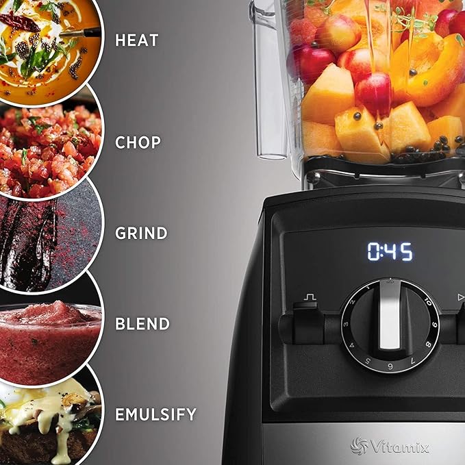 Vitamix A2300 Ascent Series Smart Blender, Professional-Grade, 64 oz Low-Profile Container, Slate