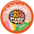 Crazy Cups Decaf Flavored Coffee Pods, Decaffeinated Chocolate Coconut Dream Flavored Coffee, Single Serve Hot or Iced Medium Roast Coffee for Keurig K Cups Machines, 22 Count